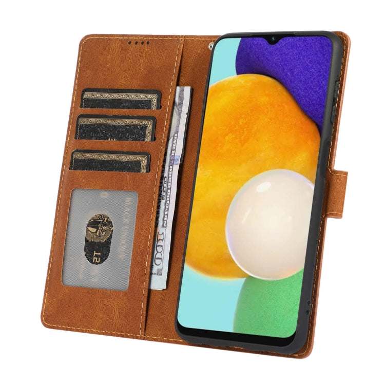 For Samsung Galaxy M13 5G Fantasy Classic Skin-feel Calfskin Texture PU Phone Case