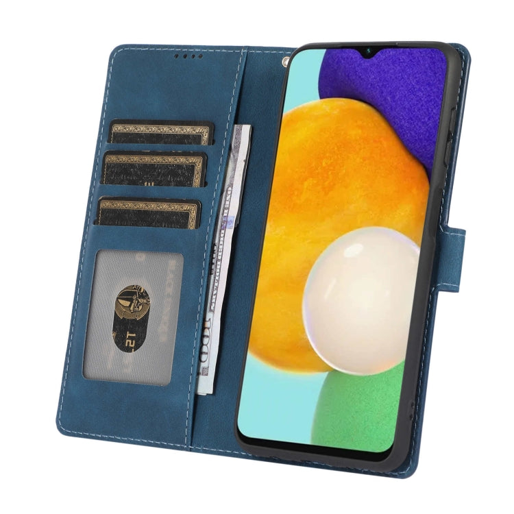 For Samsung Galaxy M13 5G Fantasy Classic Skin-feel Calfskin Texture PU Phone Case