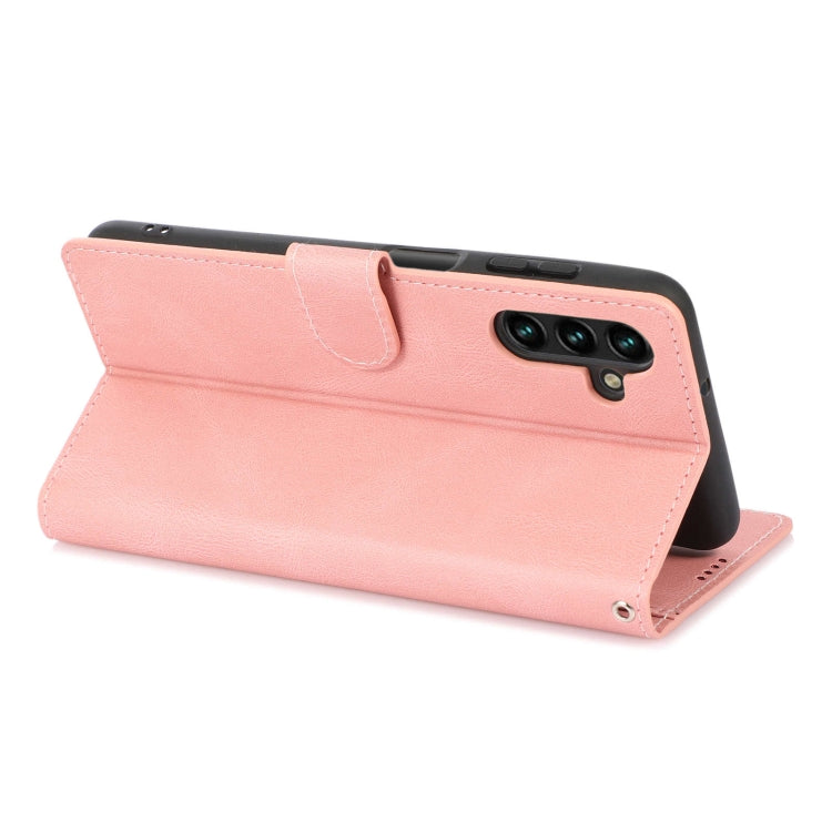 For Samsung Galaxy M13 5G Fantasy Classic Skin-feel Calfskin Texture PU Phone Case