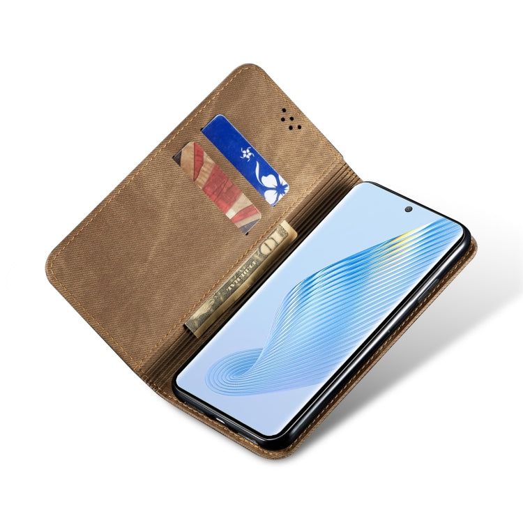 For Honor Magic5 Denim Texture Leather Phone Case
