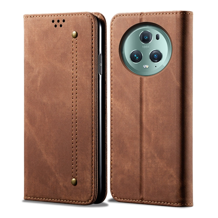 For Honor Magic5 Denim Texture Leather Phone Case