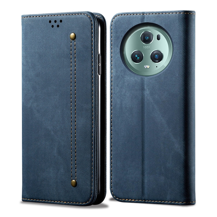 For Honor Magic5 Denim Texture Leather Phone Case
