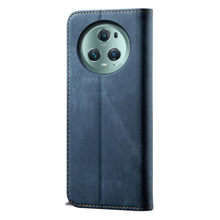 For Honor Magic5 Pro Denim Texture Leather Phone Case