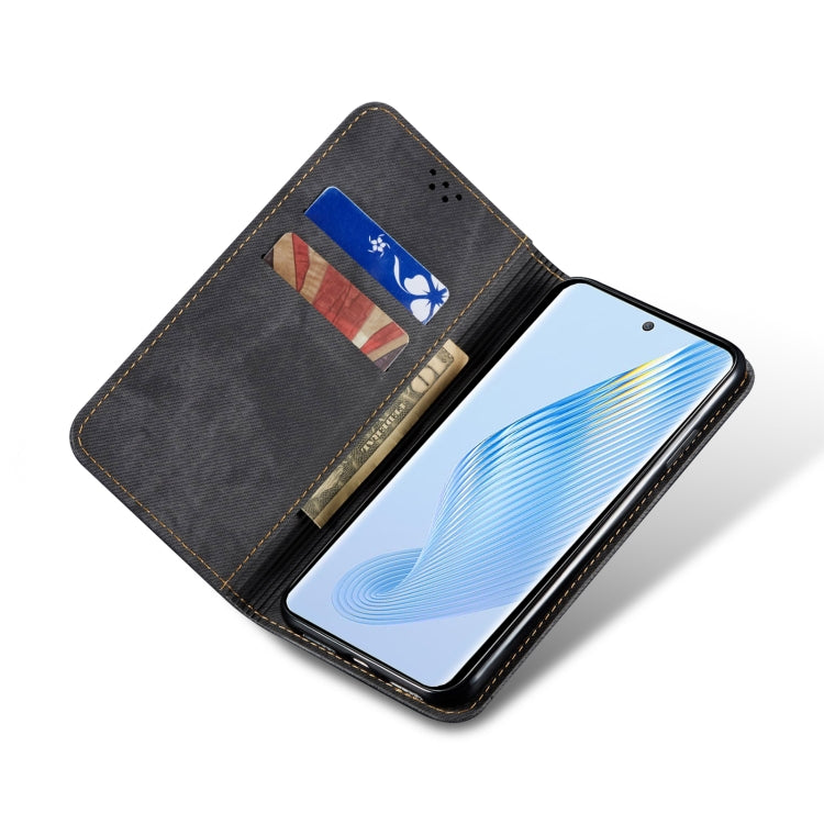 For Honor Magic5 Pro Denim Texture Leather Phone Case