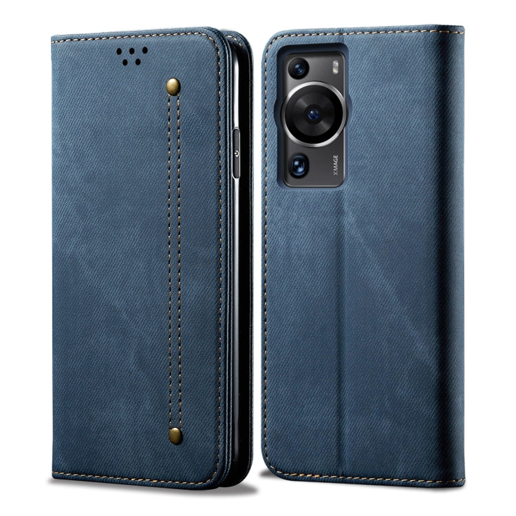 For Huawei P60/P60 Pro Denim Texture Leather Phone Case