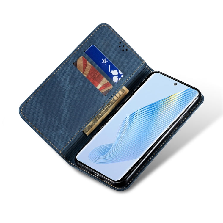 For Huawei P60/P60 Pro Denim Texture Leather Phone Case