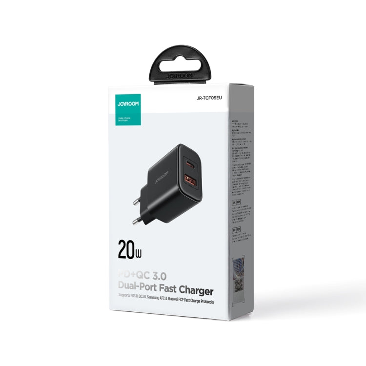 J0YROOM TCF05 20W USB+USB-C/Type-C Fast Charger, Specification:EU Plug