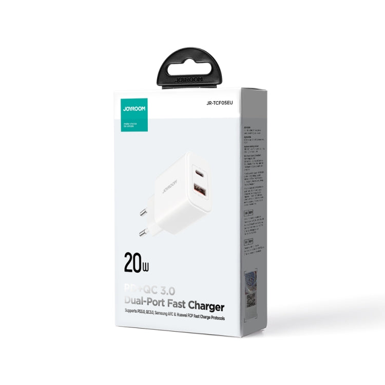 J0YROOM TCF05 20W USB+USB-C/Type-C Fast Charger, Specification:EU Plug
