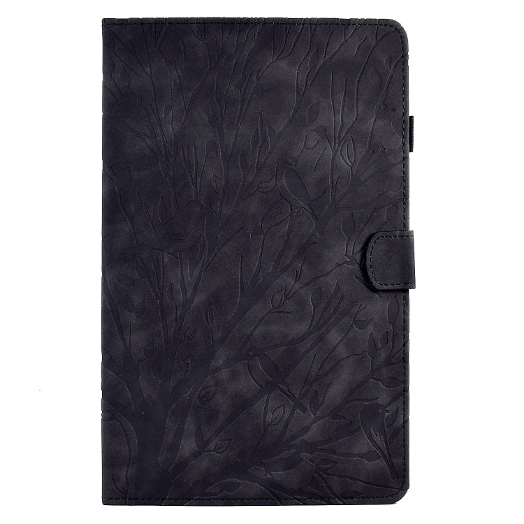 For Lenovo M10 HD 2nd X306X Fortune Tree Pressure Flower PU Tablet Case with Wake-up / Sleep Function