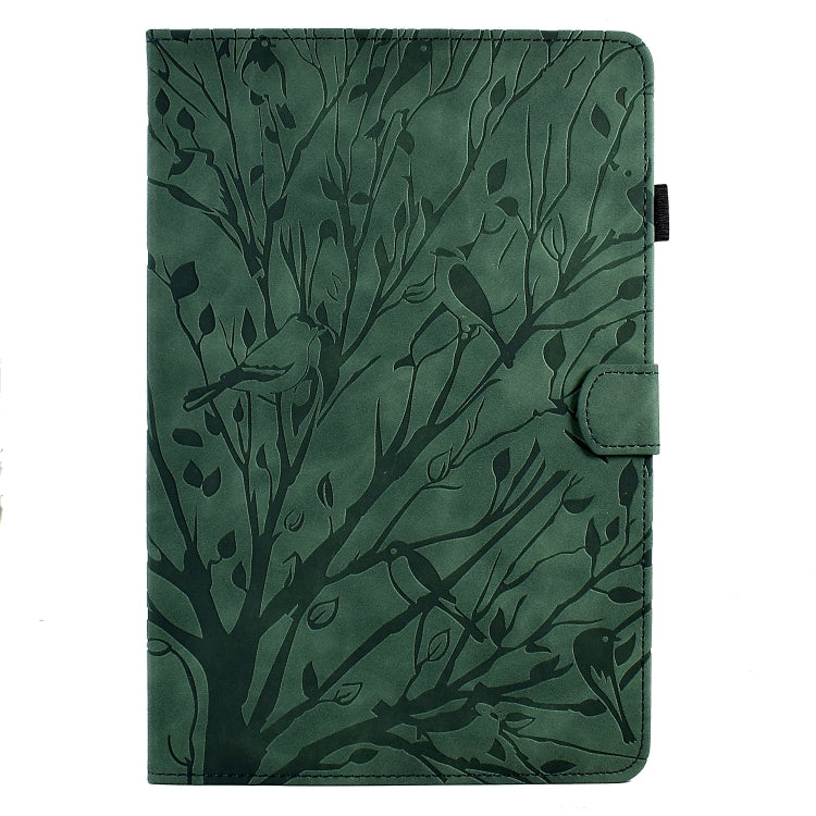 For Huawei Enjoy Tablet 2 / MatePad T 10 / MatePad T 10S / Honor Pad 6 / Honor Pad X6 Fortune Tree Pressure Flower PU Tablet Case