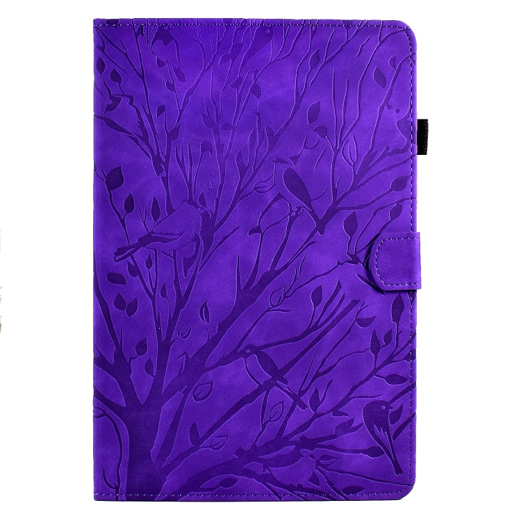 For Huawei Enjoy Tablet 2 / MatePad T 10 / MatePad T 10S / Honor Pad 6 / Honor Pad X6 Fortune Tree Pressure Flower PU Tablet Case