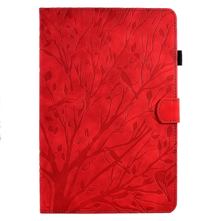 For Huawei Enjoy Tablet 2 / MatePad T 10 / MatePad T 10S / Honor Pad 6 / Honor Pad X6 Fortune Tree Pressure Flower PU Tablet Case