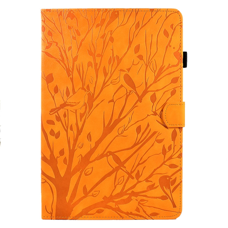 For Huawei Enjoy Tablet 2 / MatePad T 10 / MatePad T 10S / Honor Pad 6 / Honor Pad X6 Fortune Tree Pressure Flower PU Tablet Case