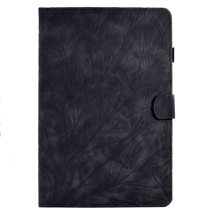 For Huawei Enjoy Tablet 2 / MatePad T 10 / MatePad T 10S / Honor Pad 6 / Honor Pad X6 Fortune Tree Pressure Flower PU Tablet Case