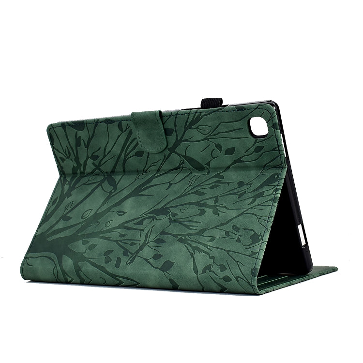 For Samsung Galaxy Tab A7 Lite Fortune Tree Pressure Flower PU Tablet Case