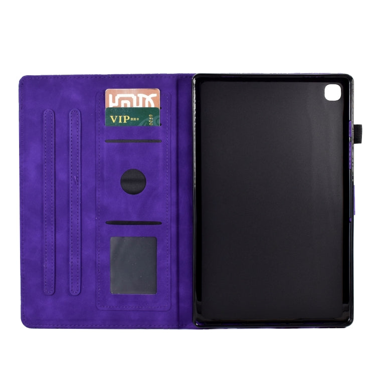 For Samsung Galaxy Tab A7 Lite Fortune Tree Pressure Flower PU Tablet Case