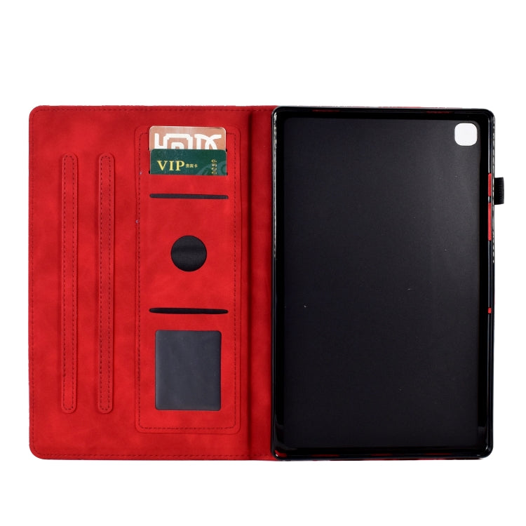 For Samsung Galaxy Tab A7 Lite Fortune Tree Pressure Flower PU Tablet Case