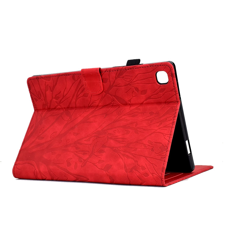 For Samsung Galaxy Tab A7 Lite Fortune Tree Pressure Flower PU Tablet Case