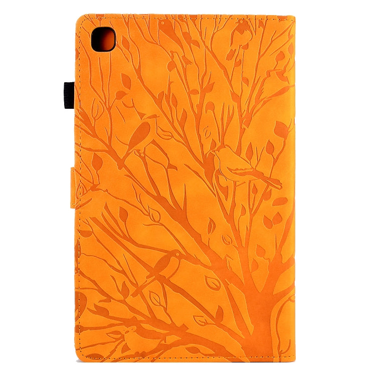 For Samsung Galaxy Tab A7 Lite Fortune Tree Pressure Flower PU Tablet Case