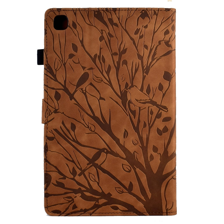 For Samsung Galaxy Tab A7 Lite Fortune Tree Pressure Flower PU Tablet Case