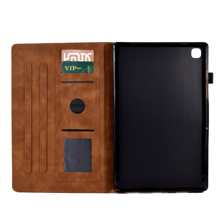 For Samsung Galaxy Tab A7 Lite Fortune Tree Pressure Flower PU Tablet Case
