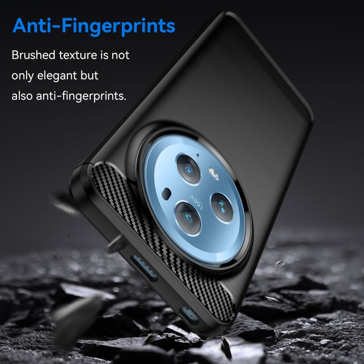 For Honor Magic5 Pro Brushed Texture Carbon Fiber TPU Phone Case