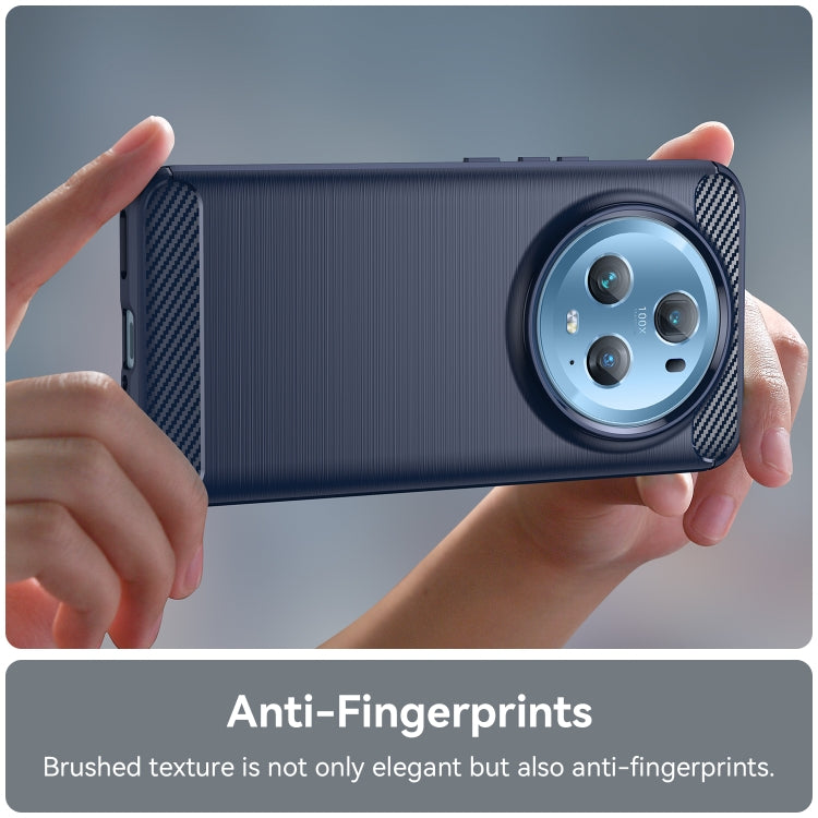 For Honor Magic5 Pro Brushed Texture Carbon Fiber TPU Phone Case