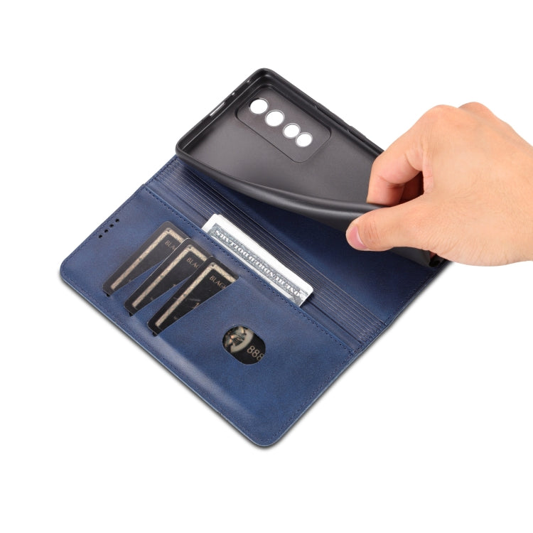 For Honor 80 GT AZNS Magnetic Calf Texture Flip Leather Phone Case