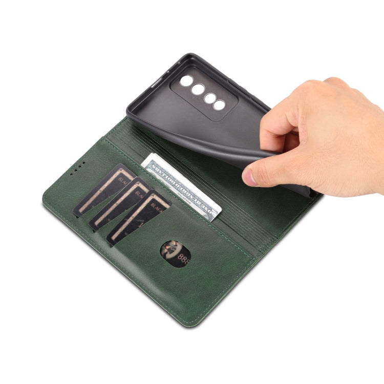 For Honor 80 GT AZNS Magnetic Calf Texture Flip Leather Phone Case