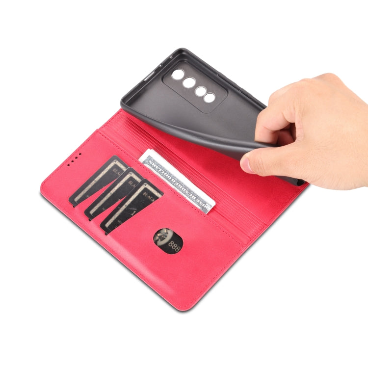 For Honor 80 GT AZNS Magnetic Calf Texture Flip Leather Phone Case