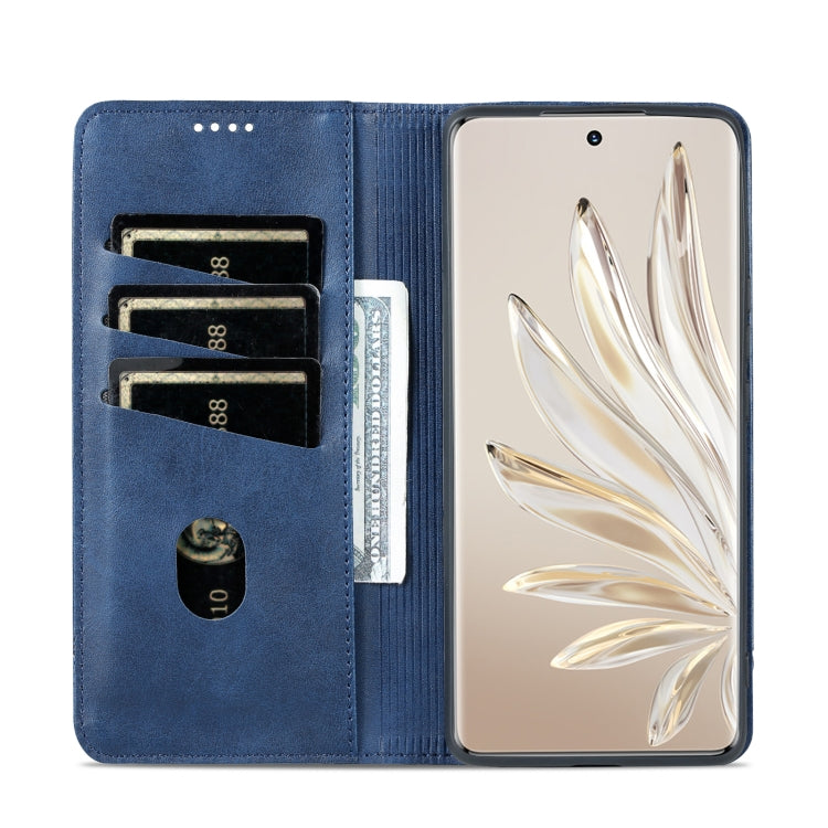 For Honor 90 AZNS Magnetic Calf Texture Flip Leather Phone Case
