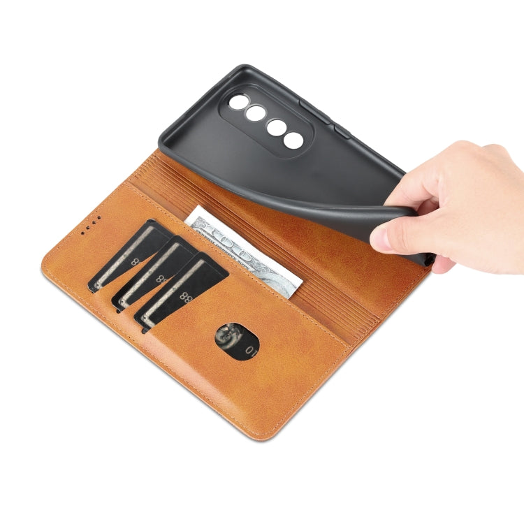 For Honor 90 Pro AZNS Magnetic Calf Texture Flip Leather Phone Case