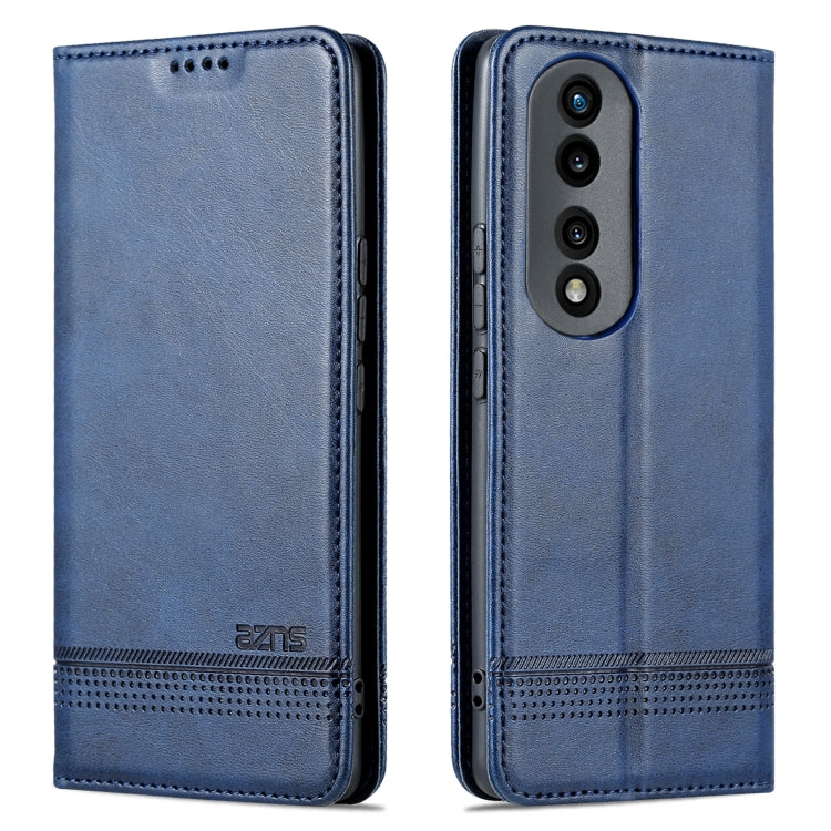 For Honor 90 Pro AZNS Magnetic Calf Texture Flip Leather Phone Case