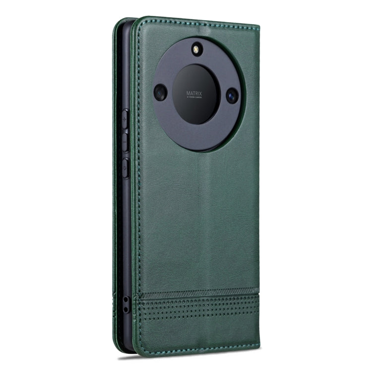For Honor X50 AZNS Magnetic Calf Texture Flip Leather Phone Case