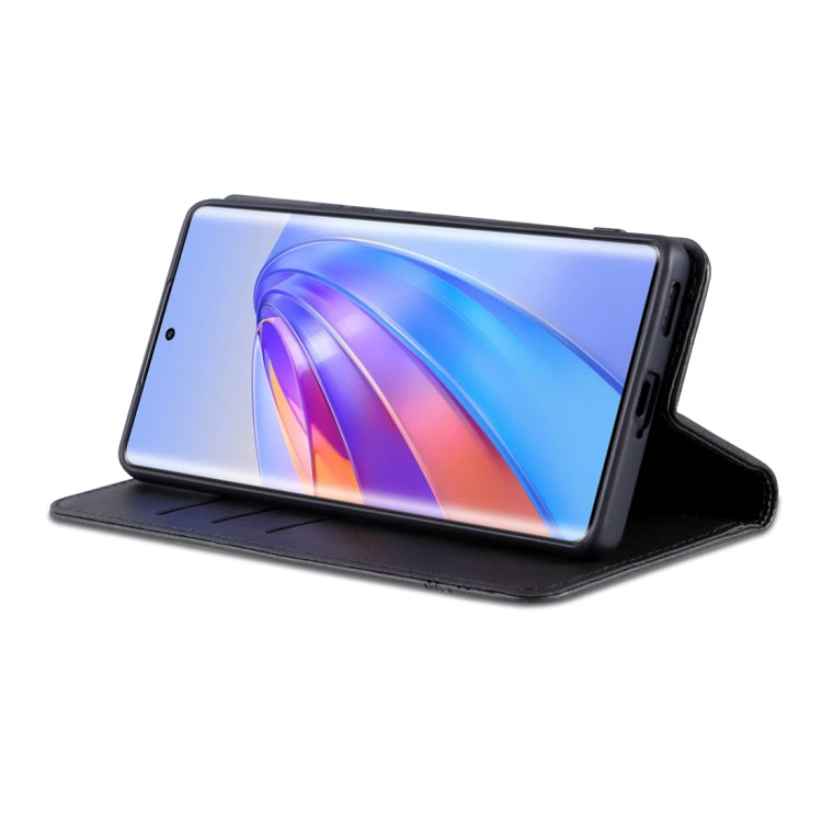 For Honor X50 AZNS Magnetic Calf Texture Flip Leather Phone Case