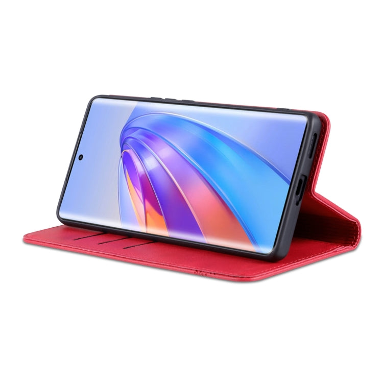 For Honor X50 AZNS Magnetic Calf Texture Flip Leather Phone Case