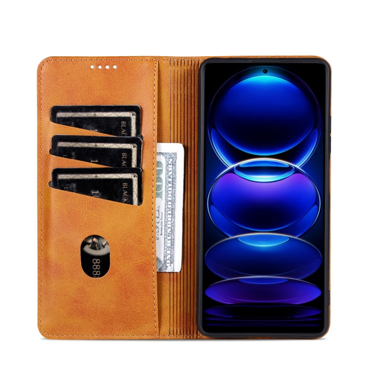 For Honor Play 50/Play 50m 5G AZNS Magnetic Calf Texture Flip Leather Phone Case