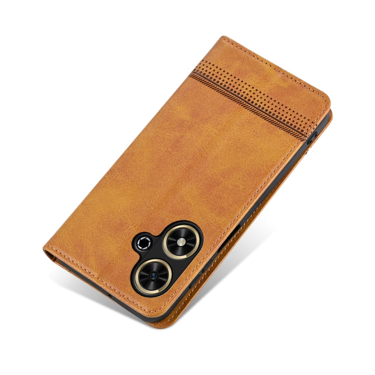 For Honor Play 50/Play 50m 5G AZNS Magnetic Calf Texture Flip Leather Phone Case