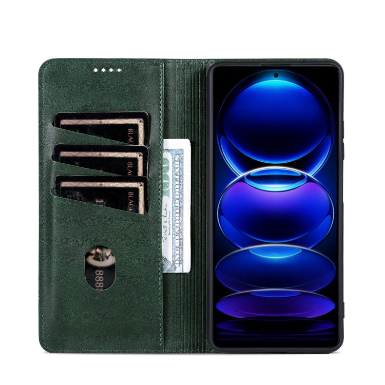 For Honor Play 50/Play 50m 5G AZNS Magnetic Calf Texture Flip Leather Phone Case
