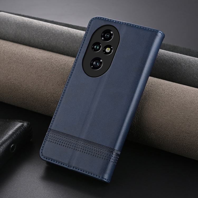 For Honor 200 AZNS Magnetic Calf Texture Flip Leather Phone Case