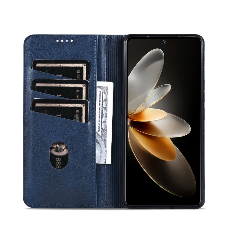 For Honor 200 AZNS Magnetic Calf Texture Flip Leather Phone Case