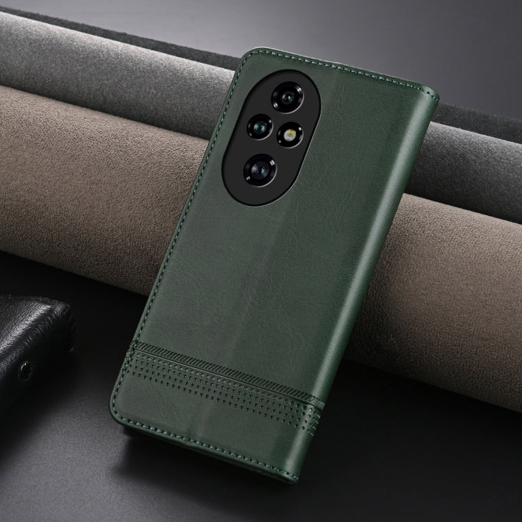 For Honor 200 AZNS Magnetic Calf Texture Flip Leather Phone Case