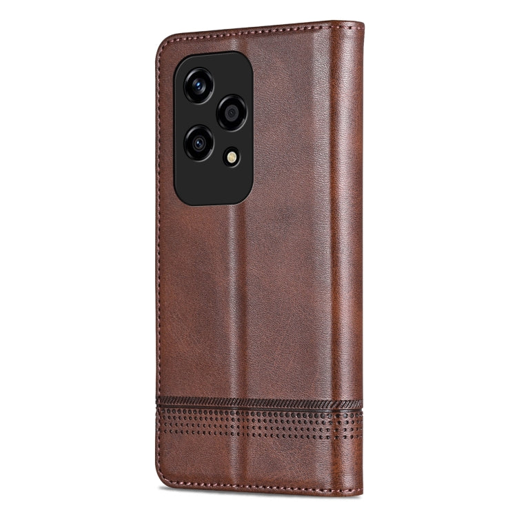 For Honor 200 Lite Global AZNS Magnetic Calf Texture Flip Leather Phone Case