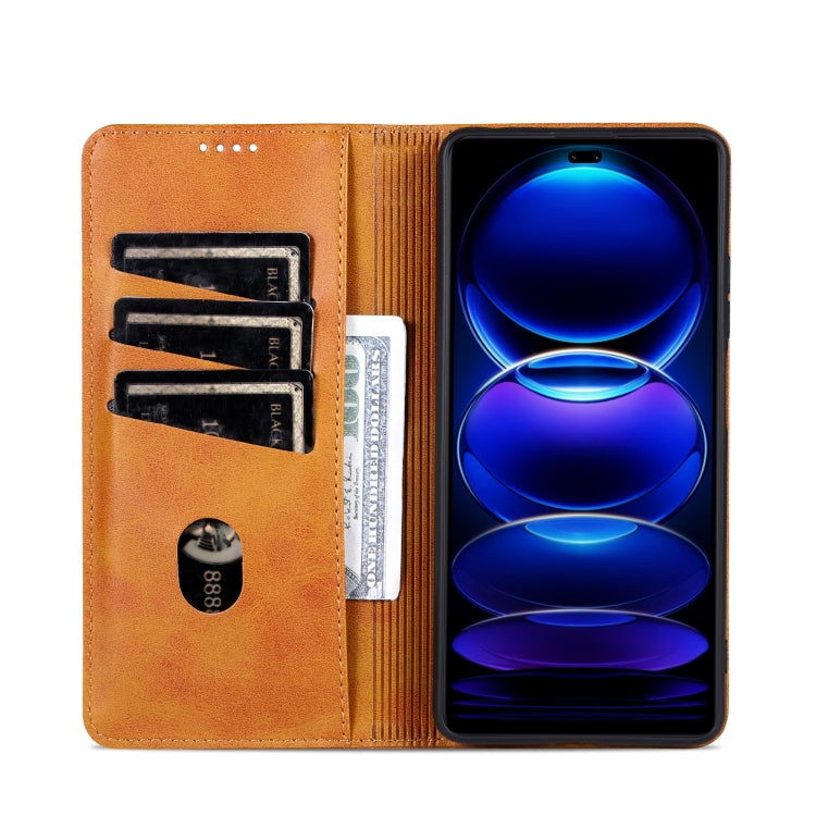 For Honor 200 Lite Global AZNS Magnetic Calf Texture Flip Leather Phone Case