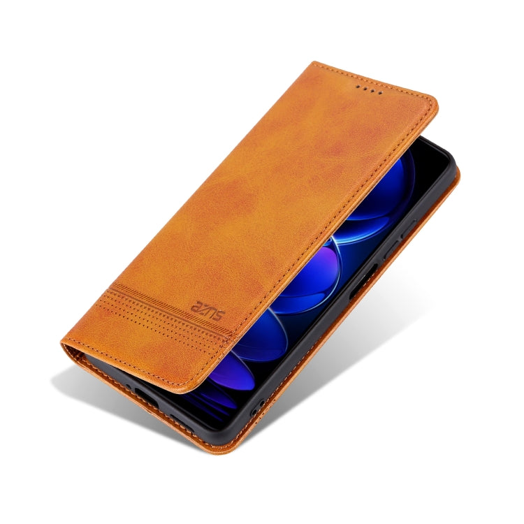 For Honor 200 Lite Global AZNS Magnetic Calf Texture Flip Leather Phone Case