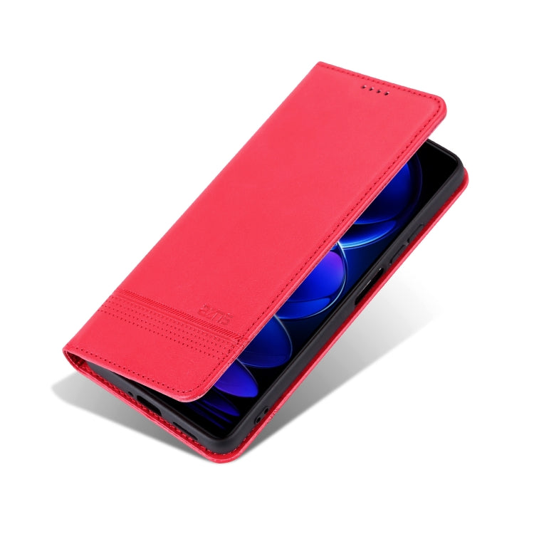 For Honor 200 Lite Global AZNS Magnetic Calf Texture Flip Leather Phone Case
