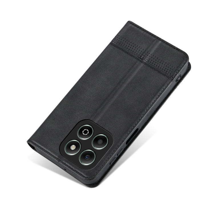 For Honor X6b AZNS Magnetic Calf Texture Flip Leather Phone Case