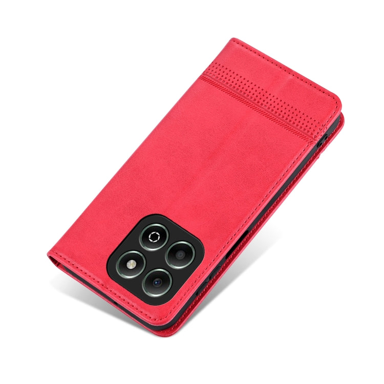 For Honor X6b AZNS Magnetic Calf Texture Flip Leather Phone Case