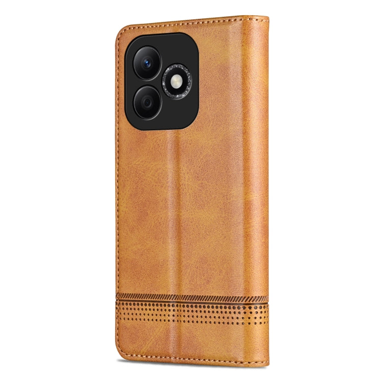For Honor X60i AZNS Magnetic Calf Texture Flip Leather Phone Case