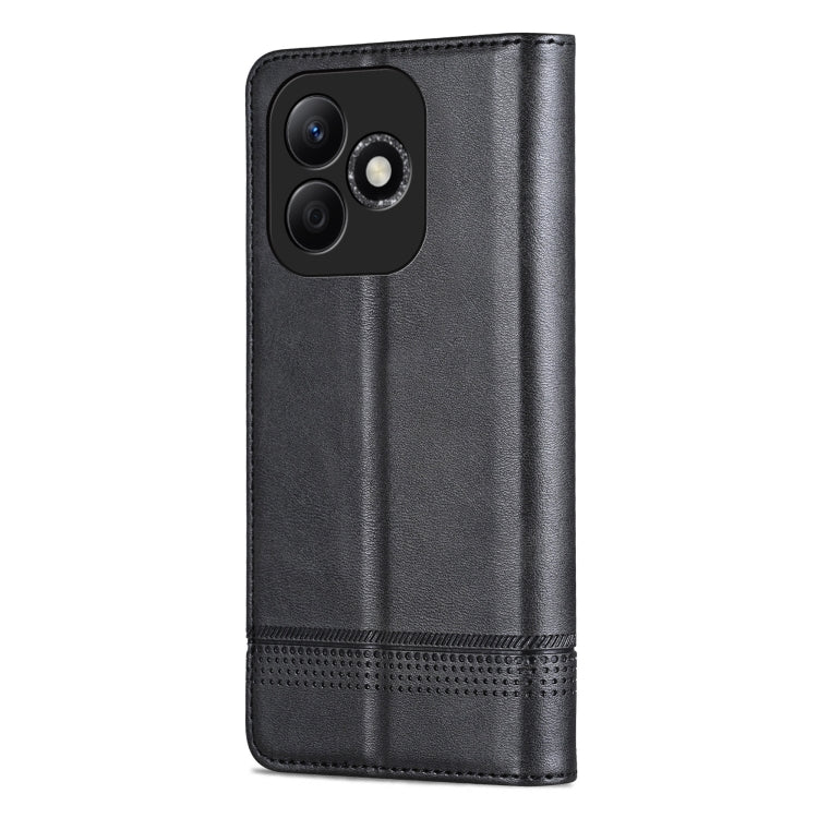 For Honor X60i AZNS Magnetic Calf Texture Flip Leather Phone Case